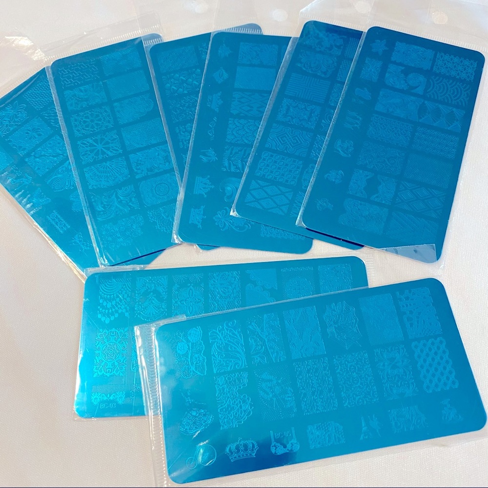 Nail art stamping plates 8pcs